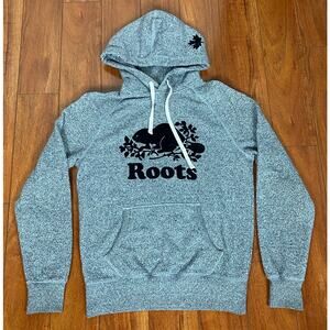 Men Roots Canada Athletics cotton fleece felt graphic pullover hoodie sweatshirt